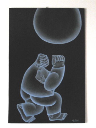 Omaggio a Dino Campana - La protesta - olio su tavola 88x132